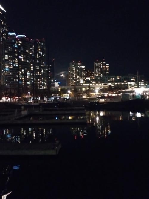 Nightime Toronto Skyline View 