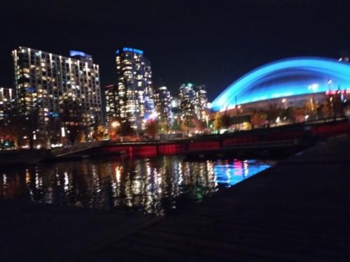 Nightime Toronto Skyline View 